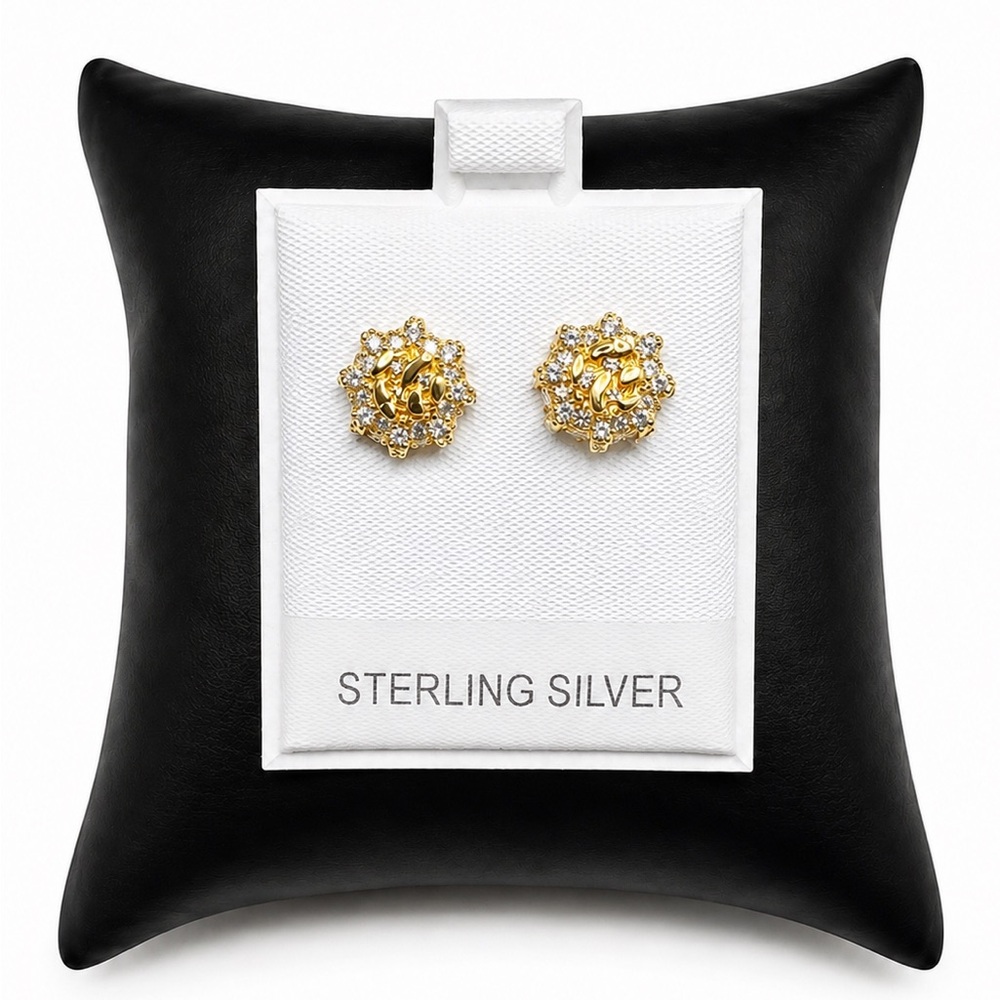925 Sterling Silver 0.60CTW MOISSANITE Nugget Screw Back Stud Earrings